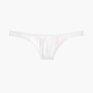 J Crew 1989 high leg white bikini bottom